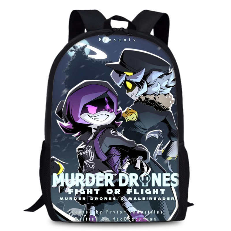 Drone Backpack - Plecak Anime Murder Drones, Wszechstronny, z