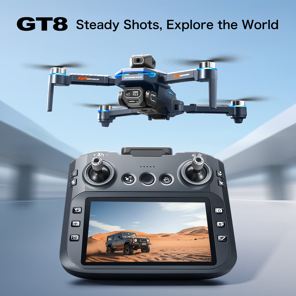 Drone Controller Screen - Dron GT8 z funkcją unikania przeszkód