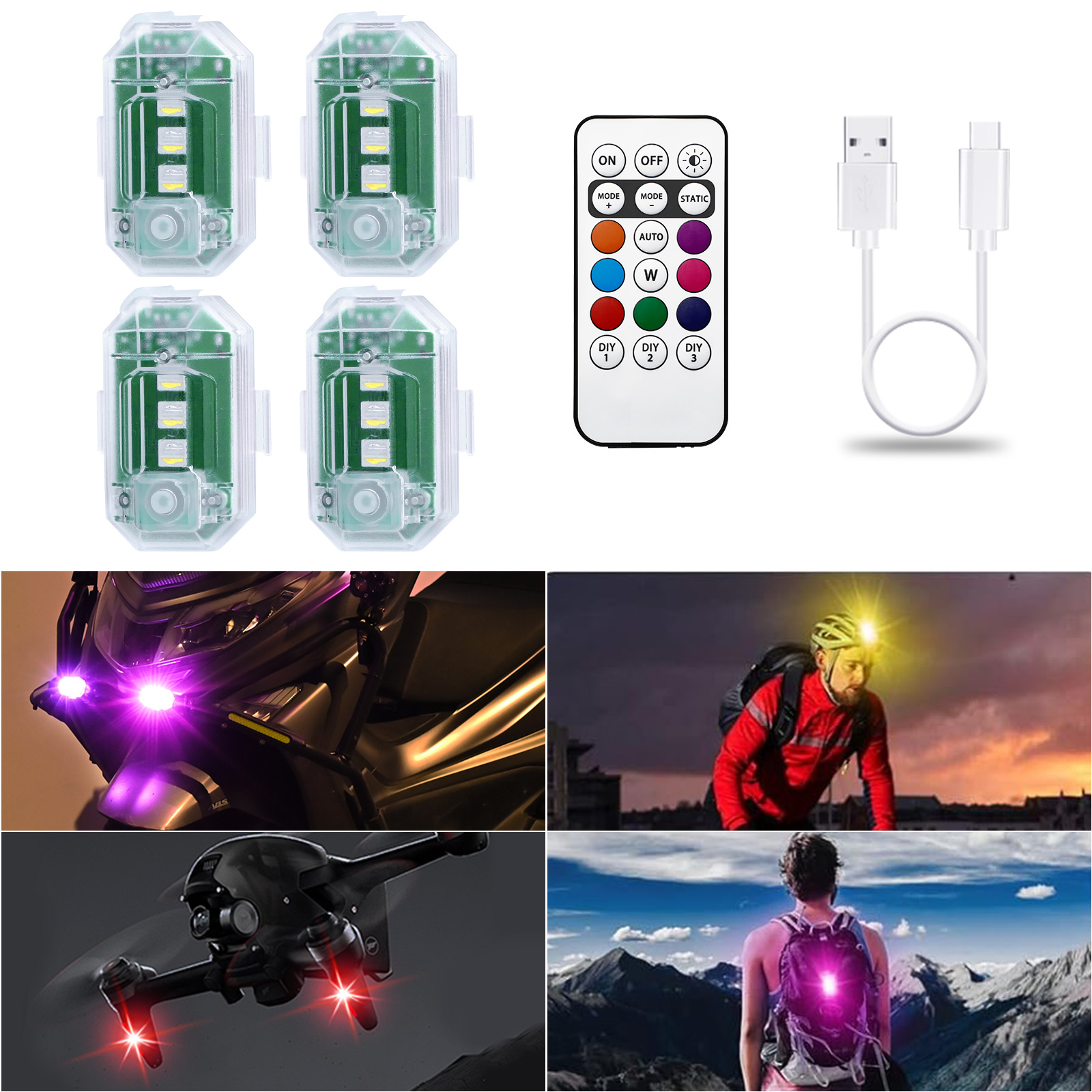 LECART Bezprzewodowe Lampy LED – Drone Strobe Light recenzja i cena