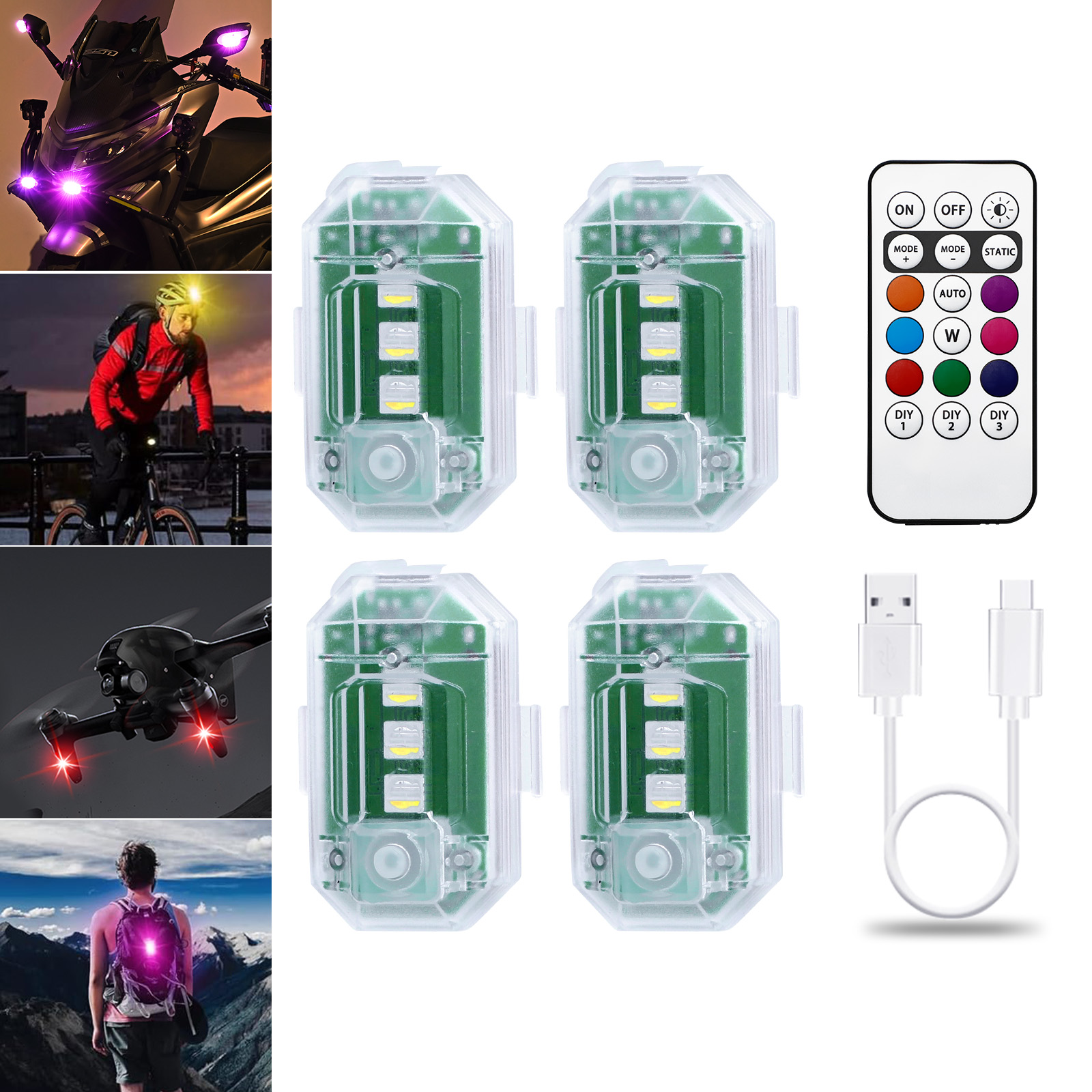 LECART Bezprzewodowe Lampy LED – Drone Strobe Light recenzja i cena