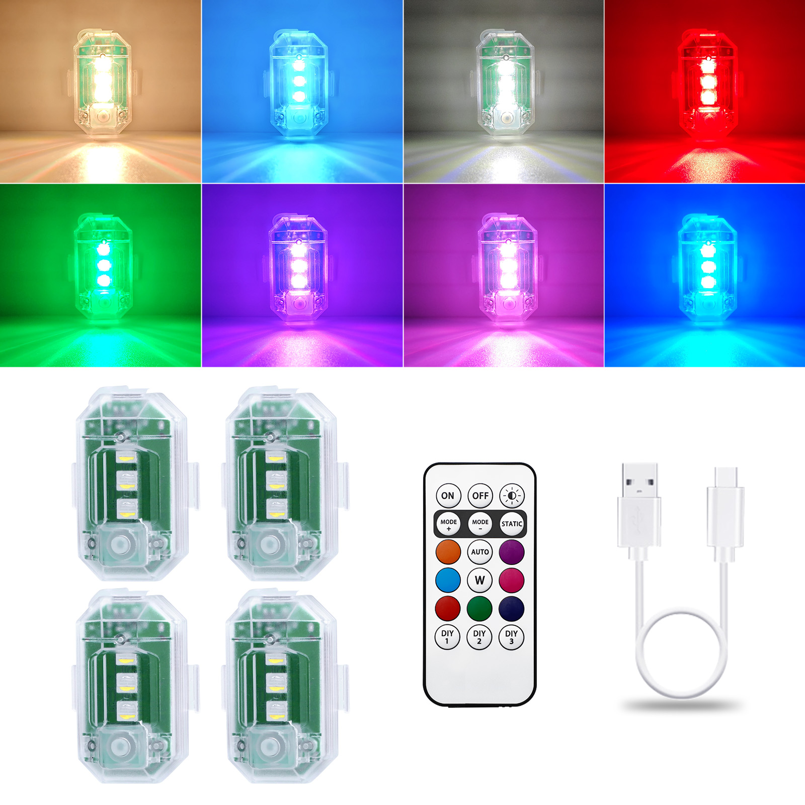 LECART Bezprzewodowe Lampy LED – Drone Strobe Light recenzja i cena