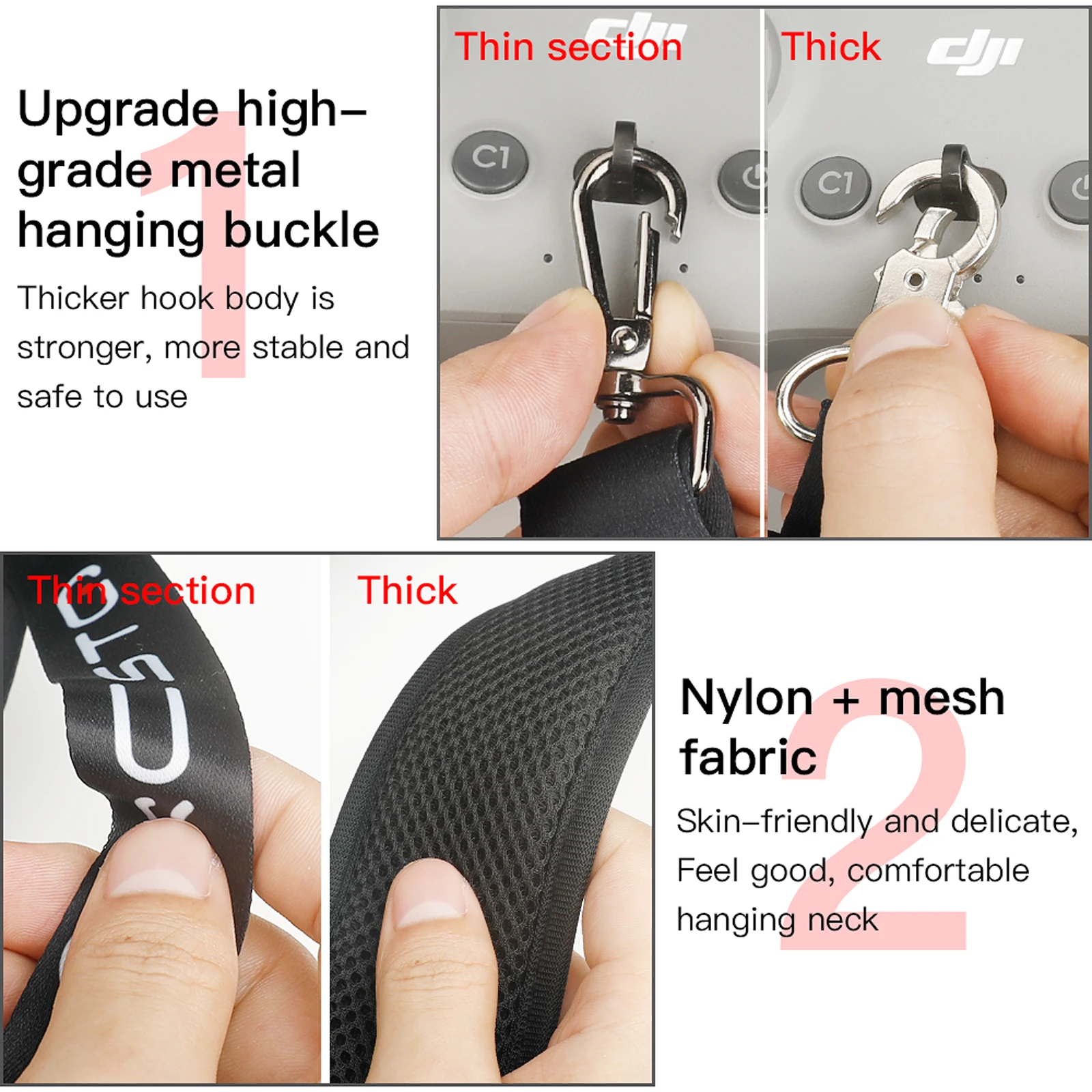 Smycz na szyję do drona DJI Av – Drone Neck Strap recenzja i cena