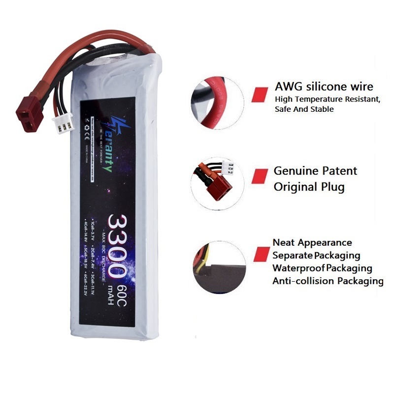 Akumulator LiPo 2S 7.4V 3300mA – Drone Battery Adapter recenzja i cena